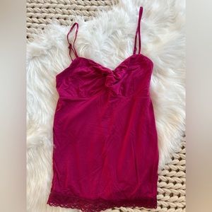 Magenta lace cami from Aerie size large